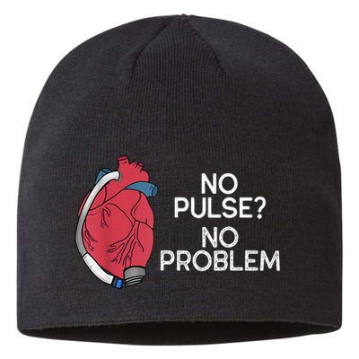 No Pulse No Problem Heartmate Lvad Heart Cvicu Sustainable Beanie