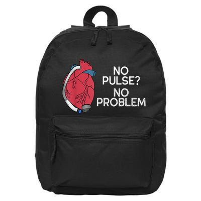 No Pulse No Problem Heartmate Lvad Heart Cvicu 16 in Basic Backpack