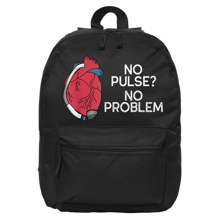 No Pulse No Problem Heartmate Lvad Heart Cvicu 16 in Basic Backpack