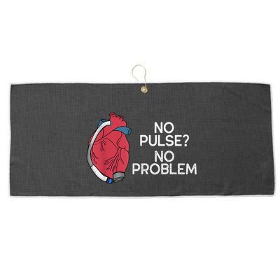 No Pulse No Problem Heartmate Lvad Heart Cvicu Large Microfiber Waffle Golf Towel