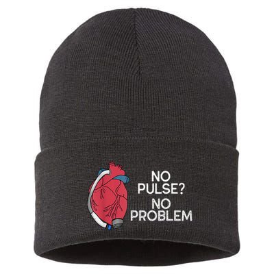 No Pulse No Problem Heartmate Lvad Heart Cvicu Sustainable Knit Beanie