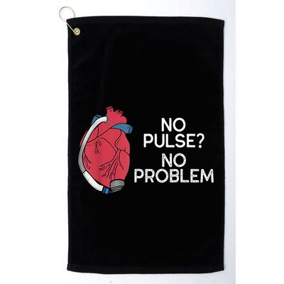 No Pulse No Problem Heartmate Lvad Heart Cvicu Golf Towel