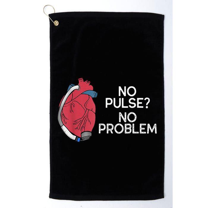 No Pulse No Problem Heartmate Lvad Heart Cvicu Golf Towel