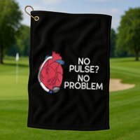 No Pulse No Problem Heartmate Lvad Heart Cvicu Golf Towel