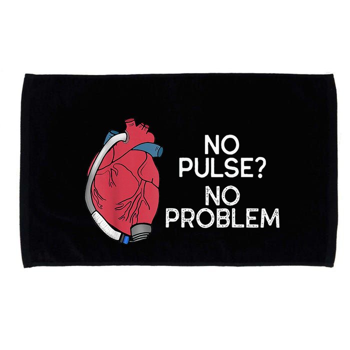 No Pulse No Problem Heartmate Lvad Heart Cvicu Microfiber Hand Towel