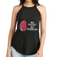 No Pulse No Problem Heartmate Lvad Heart Cvicu Women's Perfect Tri Rocker Tank