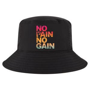 No Pain No Gain Motivation Workout Gym Cool Comfort Performance Bucket Hat