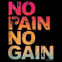 No Pain No Gain Motivation Workout Gym Bag