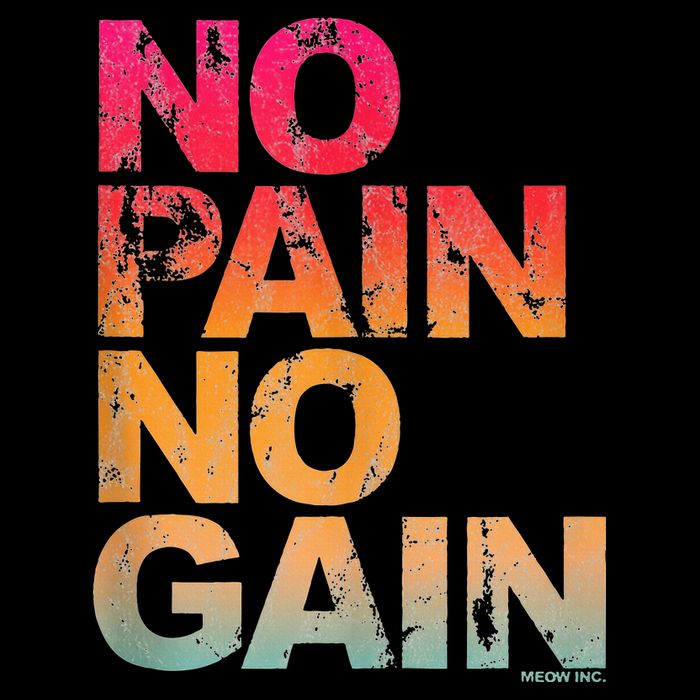 No Pain No Gain Motivation Workout Gym Bag