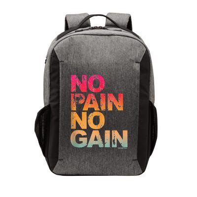 No Pain No Gain Motivation Workout Gym Vector Backpack