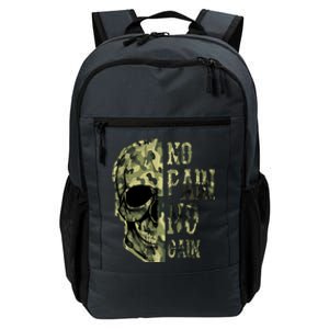 No Pain No Gaingift Skull Mindset Motivation Gym Gift Daily Commute Backpack