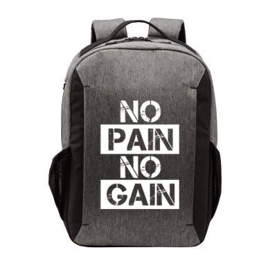 No Pain No Gain Beast Workout Muscular Gym Distressed Gift Vector Backpack