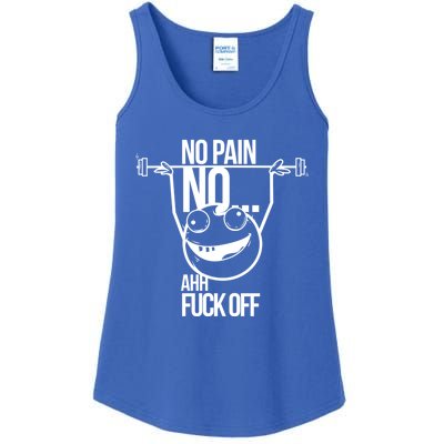 No Pain No Gain Bodybuilder Gift Ladies Essential Tank