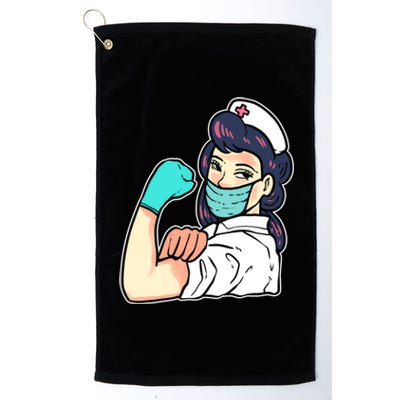 Nurse Power Nurse And Medical Practitioner Gift Platinum Collection Golf Towel