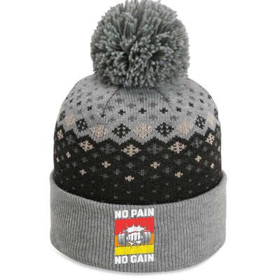 No Pain No Gain The Baniff Cuffed Pom Beanie