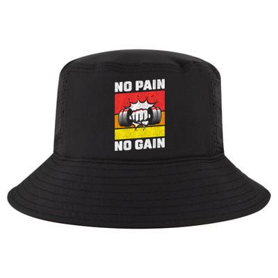 No Pain No Gain Cool Comfort Performance Bucket Hat