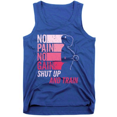 No Pain No Gain Gym Workout And Fitness Training Gym Meaningful Gift Tank Top