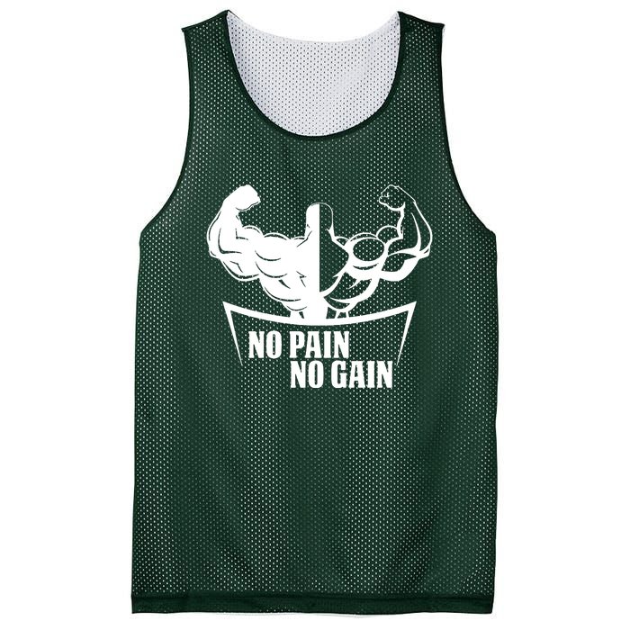 No Pain No Gain Mesh Reversible Basketball Jersey Tank