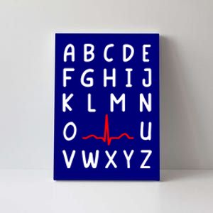 Nurse Pqrst Nursing Ecg And Ekg Alphabet Funny Nurse Gift Canvas