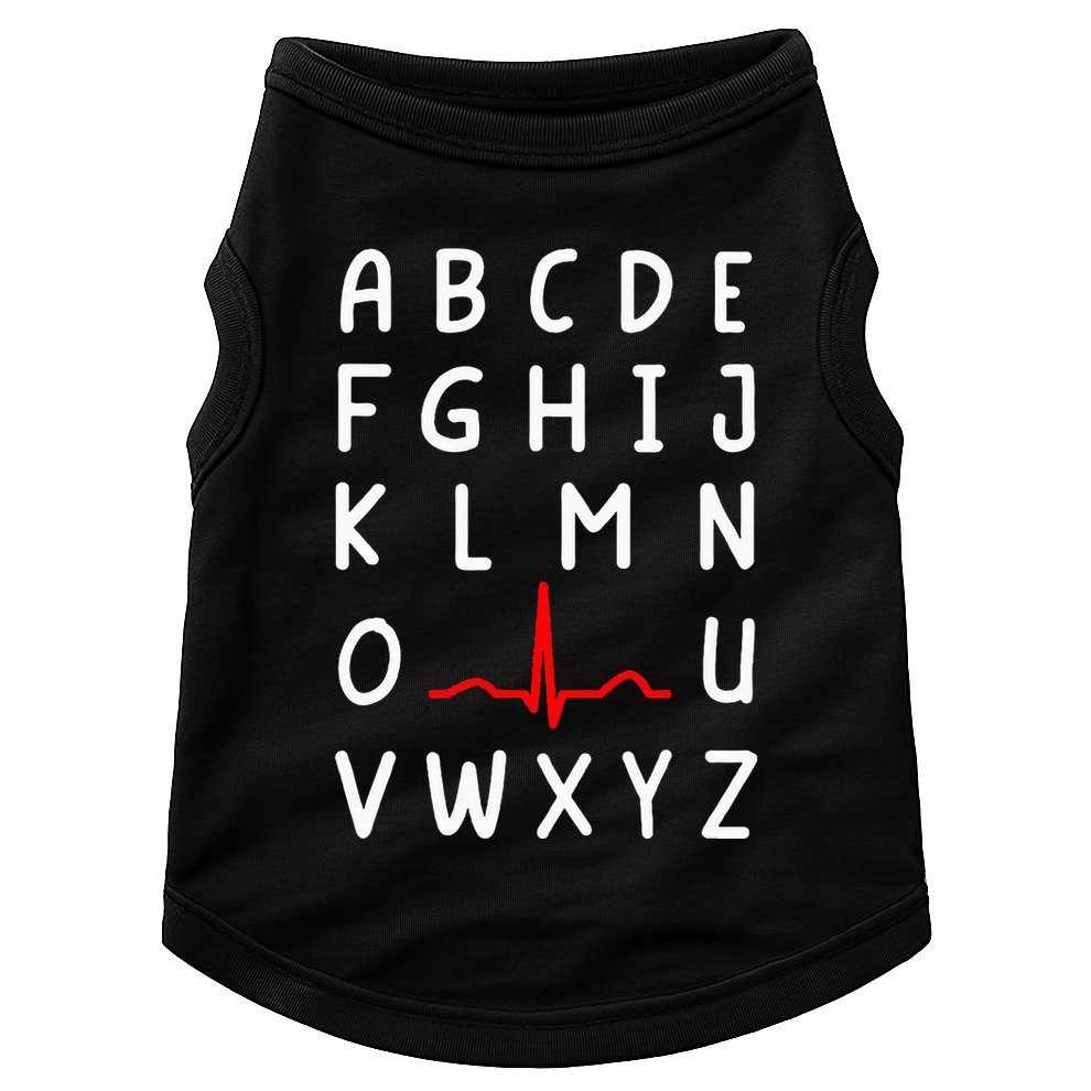 Nurse Pqrst Nursing Ecg And Ekg Alphabet Funny Nurse Doggie Tank