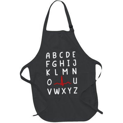 Nurse Pqrst Nursing Ecg And Ekg Alphabet Funny Nurse Apron