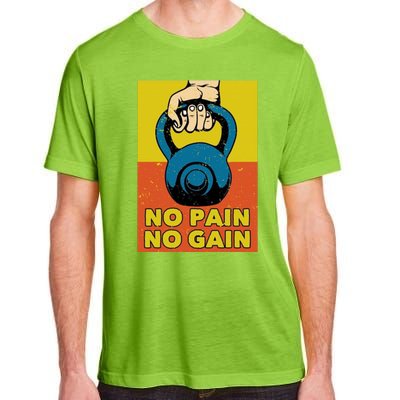 No Pain No Gain Meaningful Gift Never Stop Training Cool Gift Adult ChromaSoft Performance T-Shirt