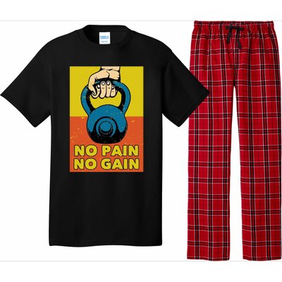 No Pain No Gain Meaningful Gift Never Stop Training Cool Gift Pajama Set