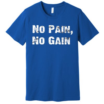 No Pain No Gain Success Mindset Gift Premium T-Shirt