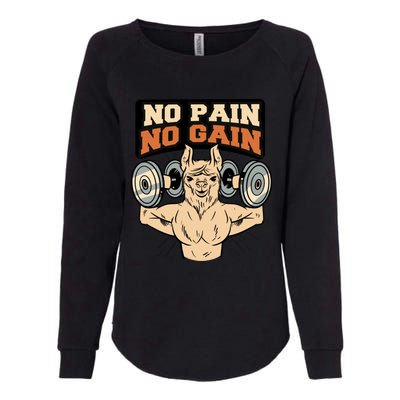 No Pain No Gain Gift Womens California Wash Sweatshirt