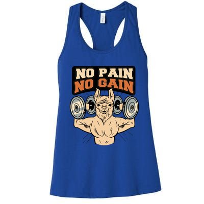 No Pain No Gain Gift Women's Racerback Tank