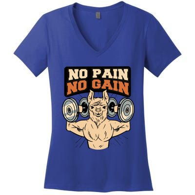 No Pain No Gain Gift Women's V-Neck T-Shirt