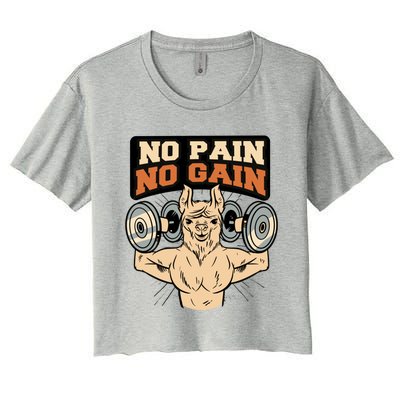 No Pain No Gain Gift Women's Crop Top Tee