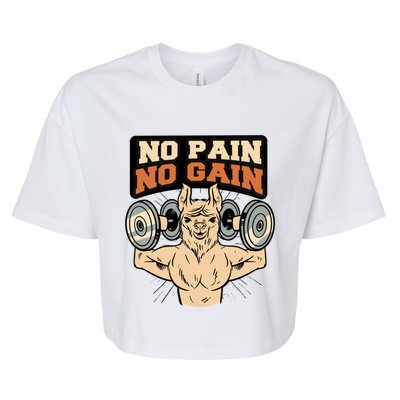 No Pain No Gain Gift Bella+Canvas Jersey Crop Tee