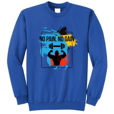 No Pain No Gain Funny Gift Sweatshirt