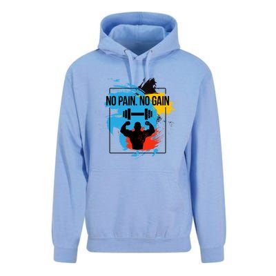 No Pain No Gain Funny Gift Unisex Surf Hoodie