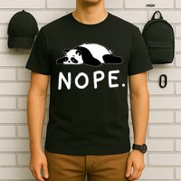 Nope Panda Not Today Funny Lazy Panda T-Shirt