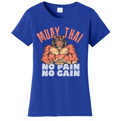 No Pain No Gain Funny Muay Thai Great Gift Women's T-Shirt