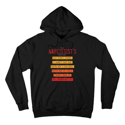 NarcissistS Prayer Narcissistic Abuse Awareness Survivor Hoodie