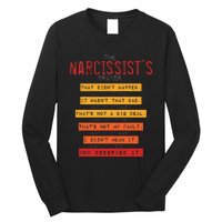 NarcissistS Prayer Narcissistic Abuse Awareness Survivor Long Sleeve Shirt