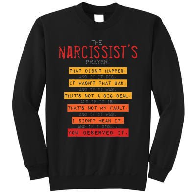 NarcissistS Prayer Narcissistic Abuse Awareness Survivor Sweatshirt