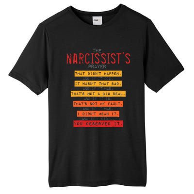 NarcissistS Prayer Narcissistic Abuse Awareness Survivor Tall Fusion ChromaSoft Performance T-Shirt