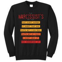 NarcissistS Prayer Narcissistic Abuse Awareness Survivor Tall Sweatshirt