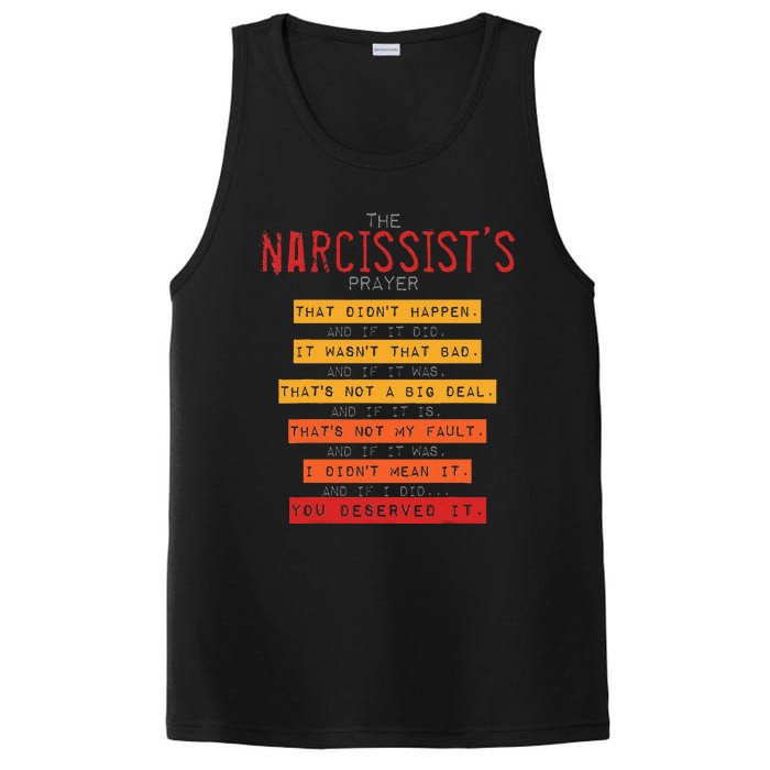 NarcissistS Prayer Narcissistic Abuse Awareness Survivor PosiCharge Competitor Tank