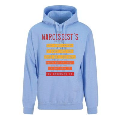 NarcissistS Prayer Narcissistic Abuse Awareness Survivor Unisex Surf Hoodie