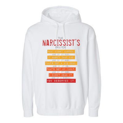 NarcissistS Prayer Narcissistic Abuse Awareness Survivor Garment-Dyed Fleece Hoodie