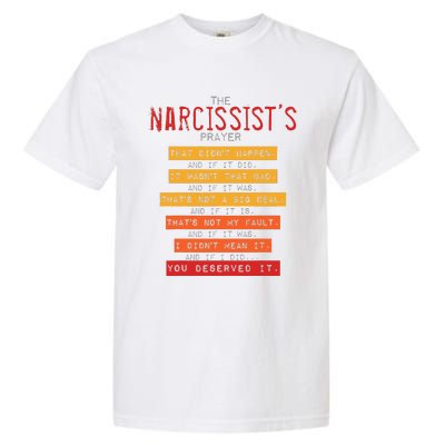 NarcissistS Prayer Narcissistic Abuse Awareness Survivor Garment-Dyed Heavyweight T-Shirt