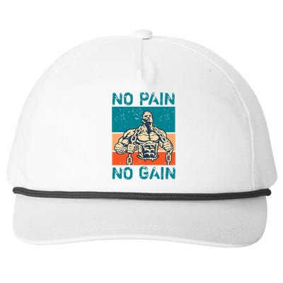 No Pain No Gain Snapback Five-Panel Rope Hat