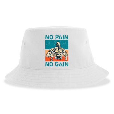 No Pain No Gain Sustainable Bucket Hat