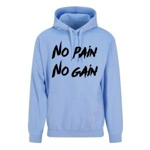 No Pain No Gain Design For Those Who Lo Workout Gift Unisex Surf Hoodie