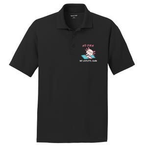 No Pain No Axolotl Gain Cute Axolotl Workout Fitness Lover PosiCharge RacerMesh Polo